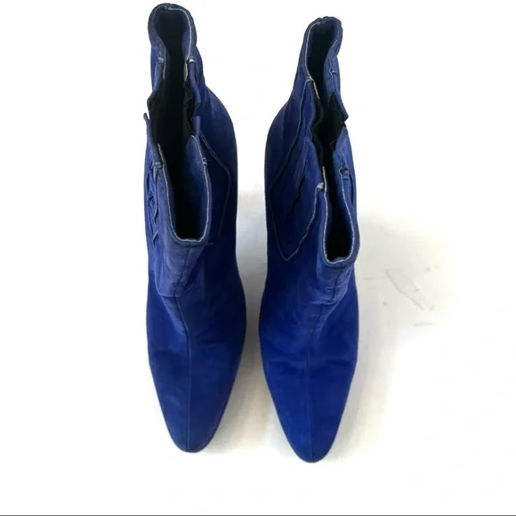 Casadei Blue Heel Boot B15/7 - Picture 5 of 12